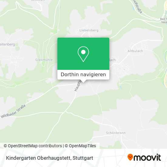 Kindergarten Oberhaugstett Karte