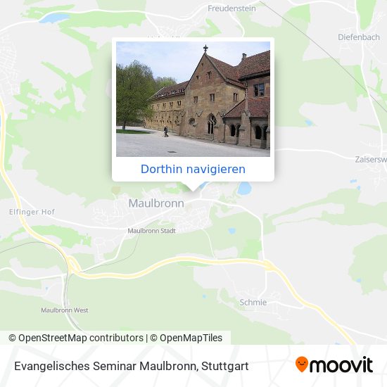 Evangelisches Seminar Maulbronn Karte