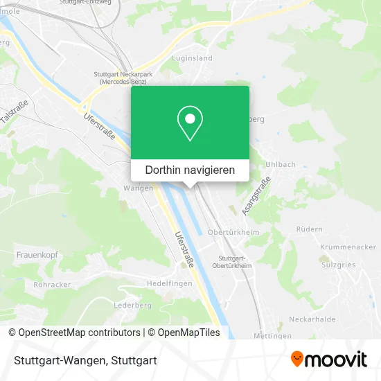 Stuttgart-Wangen Karte