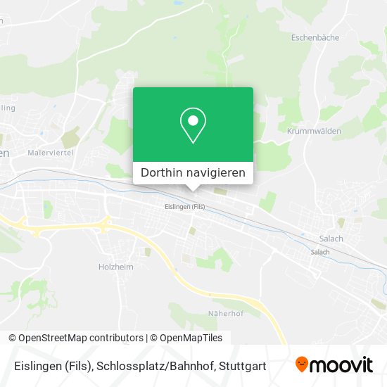Eislingen (Fils), Schlossplatz / Bahnhof Karte