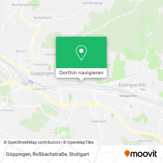 Göppingen, Roßbachstraße Karte