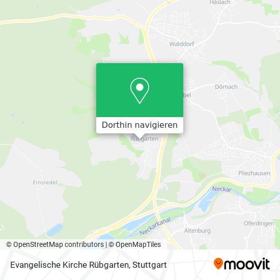 Evangelische Kirche Rübgarten Karte