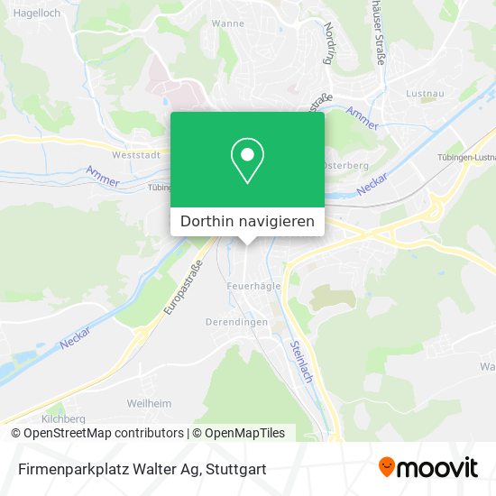 Firmenparkplatz Walter Ag Karte