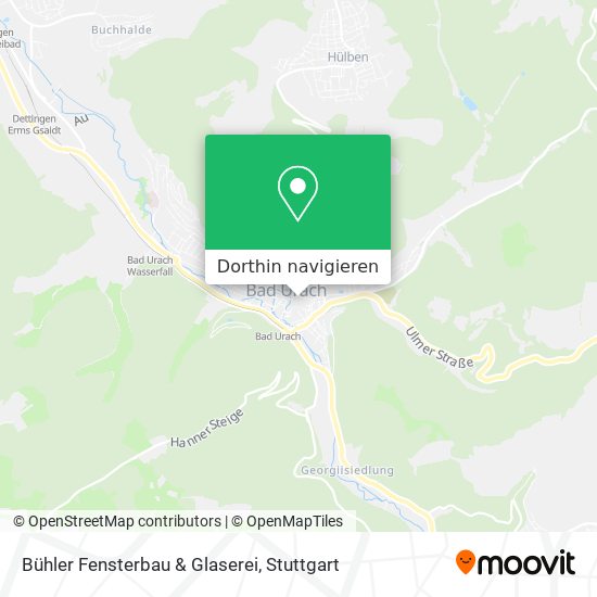 Bühler Fensterbau & Glaserei Karte