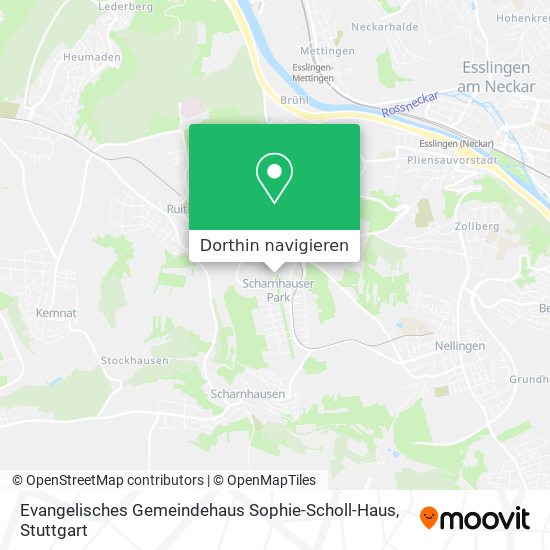 Evangelisches Gemeindehaus Sophie-Scholl-Haus Karte