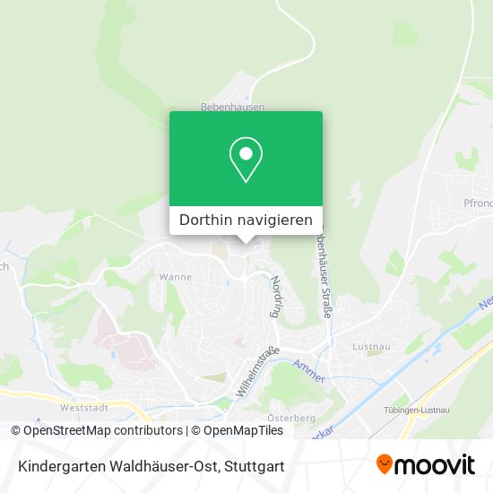 Kindergarten Waldhäuser-Ost Karte