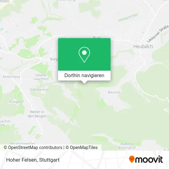 Hoher Felsen Karte