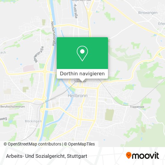 Arbeits- Und Sozialgericht Karte