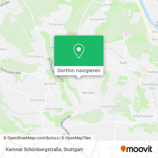 Kemnat Schönbergstraße Karte