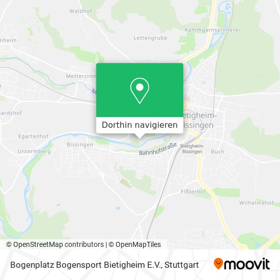 Bogenplatz Bogensport Bietigheim E.V. Karte