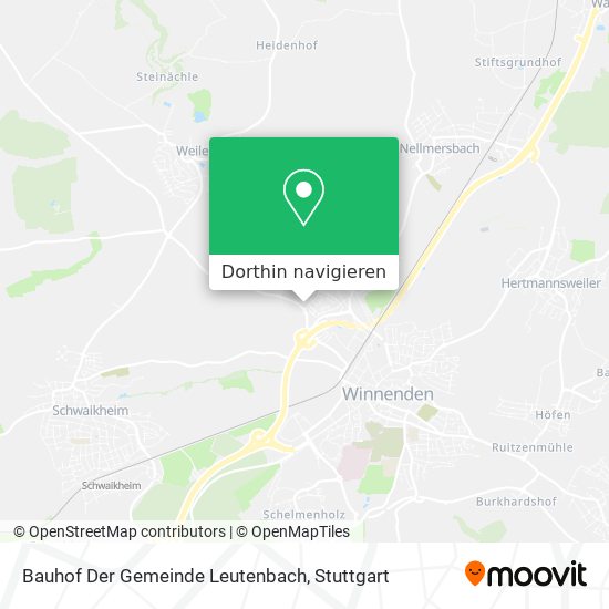 Bauhof Der Gemeinde Leutenbach Karte