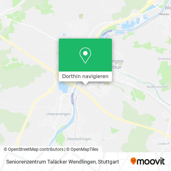 Seniorenzentrum Taläcker Wendlingen Karte