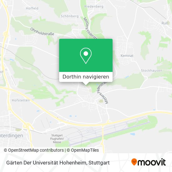 Gärten Der Universität Hohenheim Karte