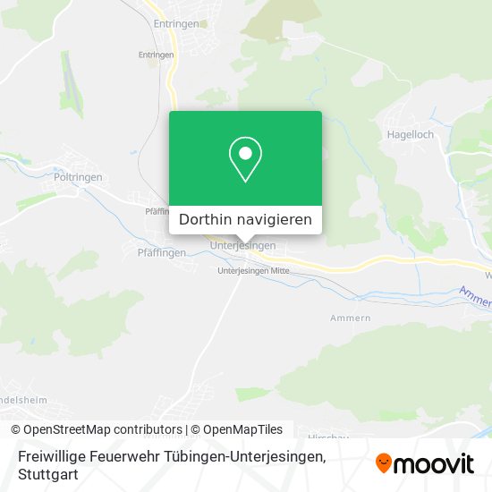 Freiwillige Feuerwehr Tübingen-Unterjesingen Karte