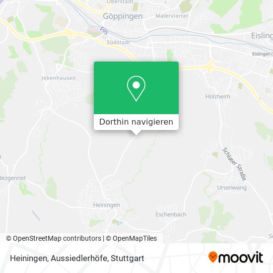 Heiningen, Aussiedlerhöfe Karte