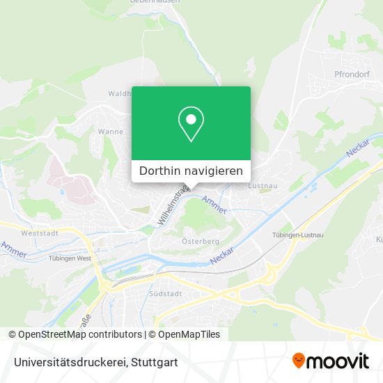 Universitätsdruckerei Karte