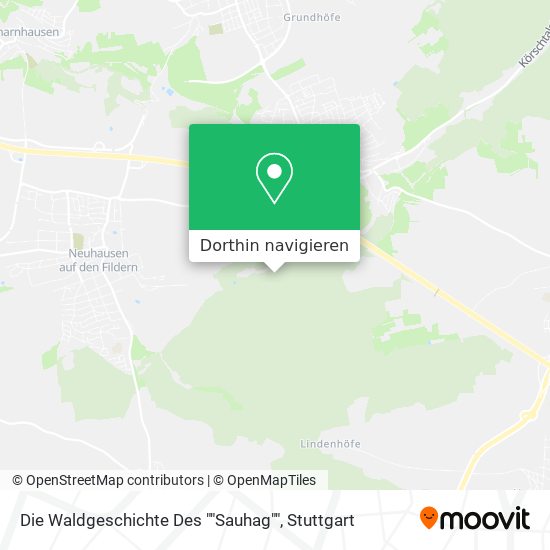 Die Waldgeschichte Des ""Sauhag"" Karte