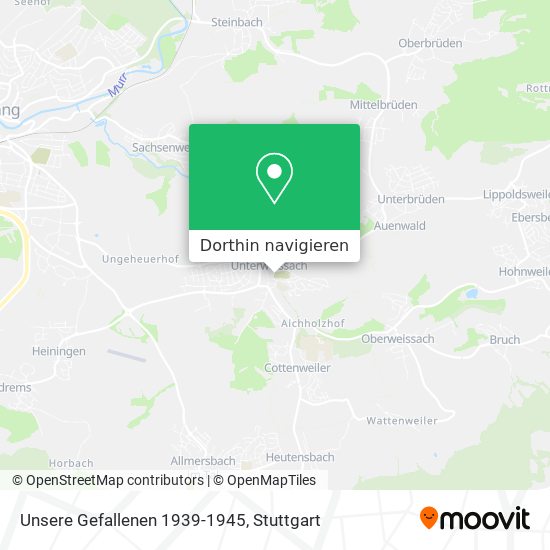Unsere Gefallenen 1939-1945 Karte