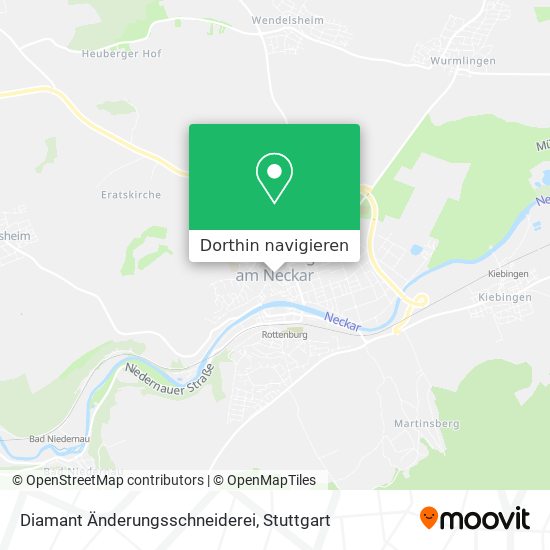Diamant Änderungsschneiderei Karte