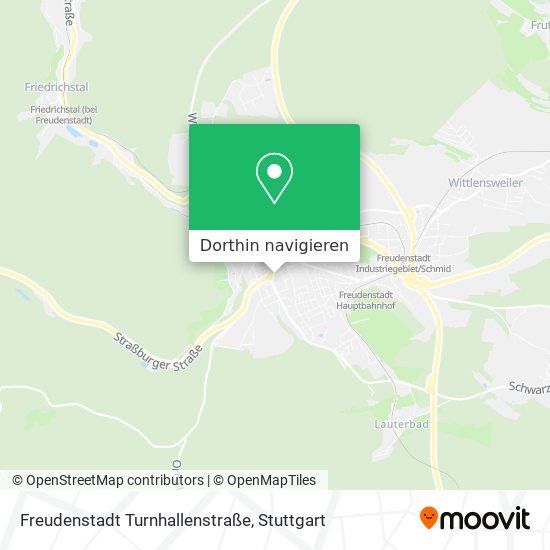 Freudenstadt Turnhallenstraße Karte