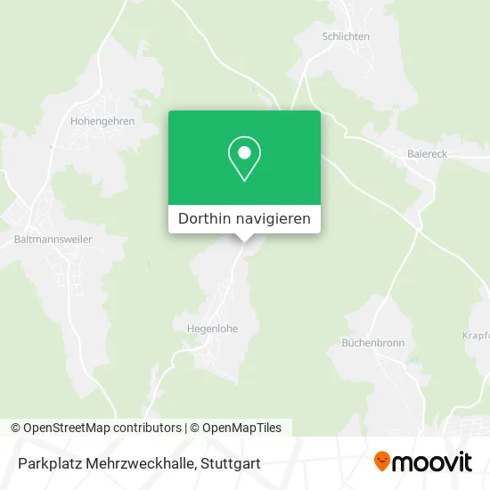 Parkplatz Mehrzweckhalle Karte