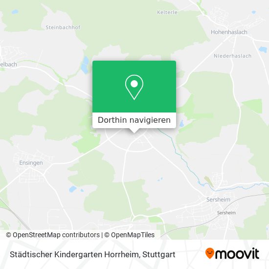 Städtischer Kindergarten Horrheim Karte