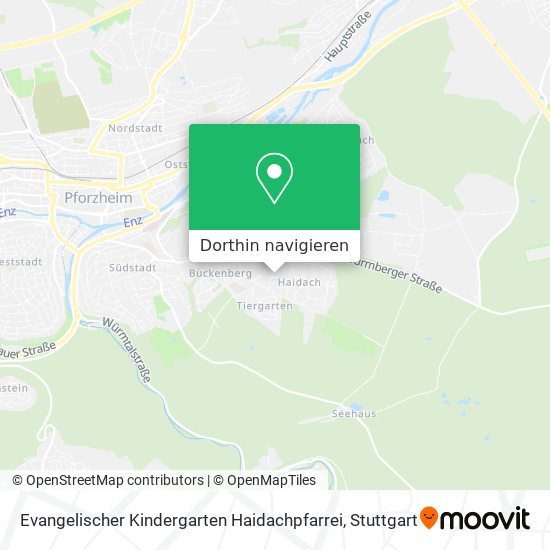 Evangelischer Kindergarten Haidachpfarrei Karte