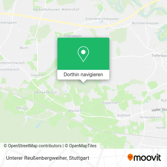 Unterer Reußenbergweiher Karte