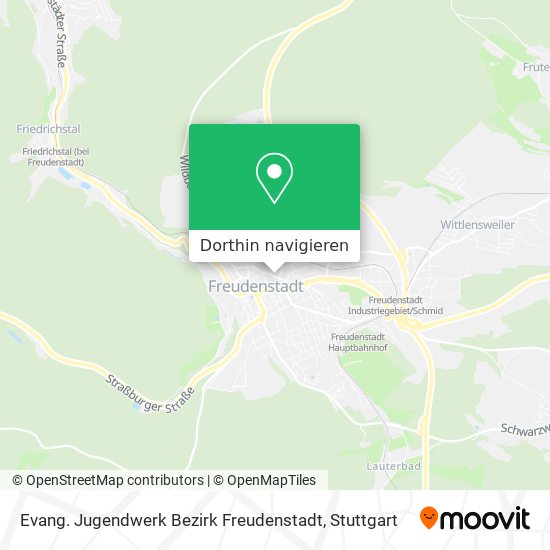 Evang. Jugendwerk Bezirk Freudenstadt Karte