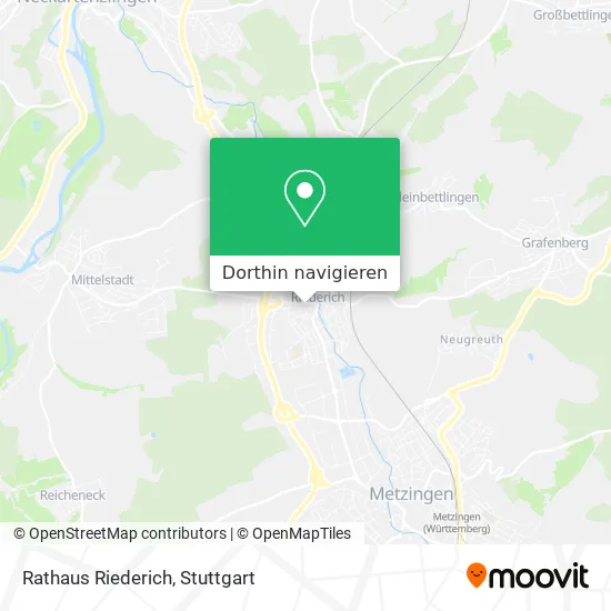 Rathaus Riederich Karte