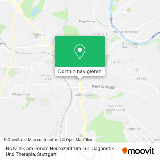 Nc Klinik am Forum Neurozentrum Für Diagnostik Und Therapie Karte