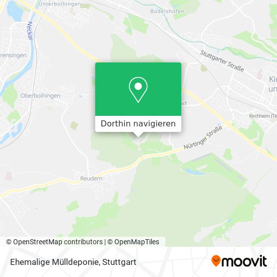Ehemalige Mülldeponie Karte