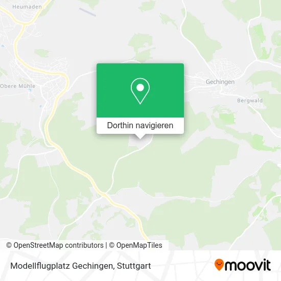 Modellflugplatz Gechingen Karte