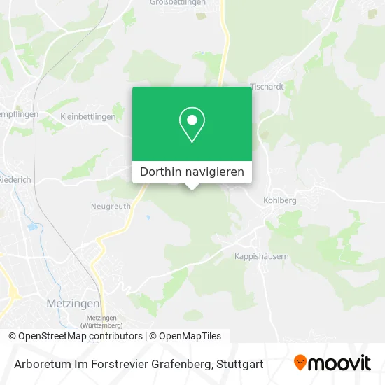 Arboretum Im Forstrevier Grafenberg Karte