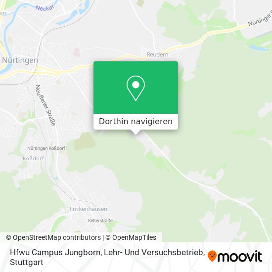 Hfwu Campus Jungborn, Lehr- Und Versuchsbetrieb Karte