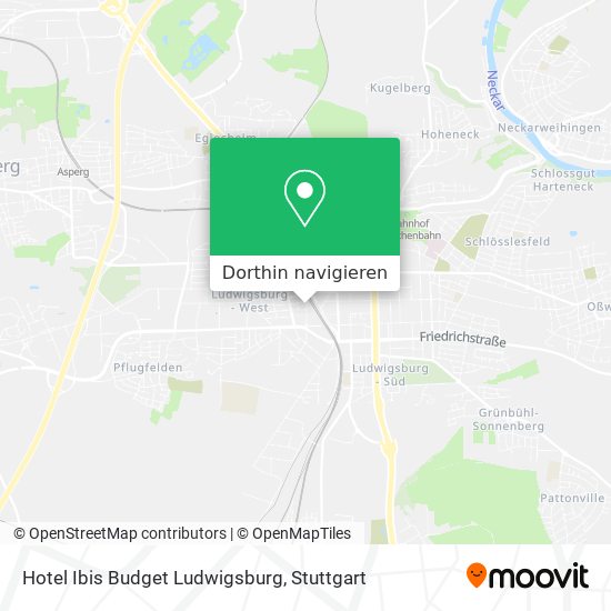 Hotel Ibis Budget Ludwigsburg Karte