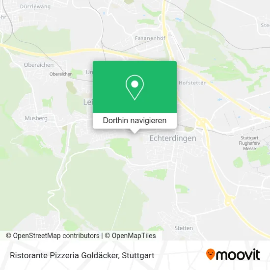 Ristorante Pizzeria Goldäcker Karte