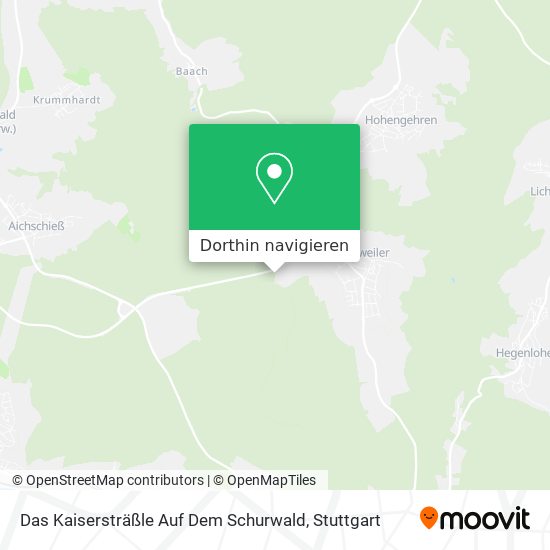 Das Kaisersträßle Auf Dem Schurwald Karte