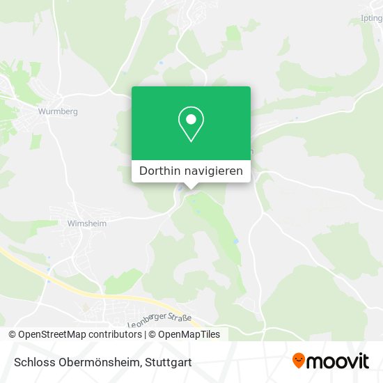 Schloss Obermönsheim Karte