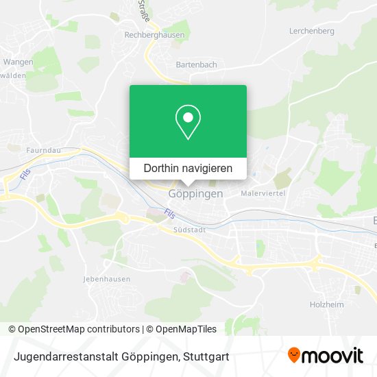 Jugendarrestanstalt Göppingen Karte