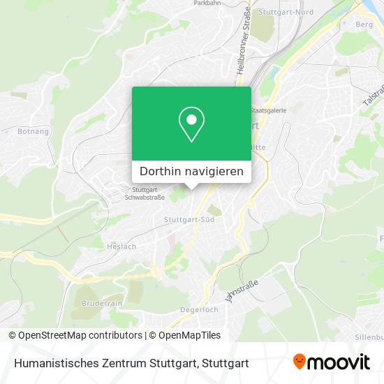 Humanistisches Zentrum Stuttgart Karte