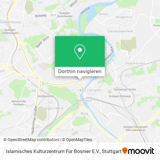 Islamisches Kulturzentrum Für Bosnier E.V. Karte