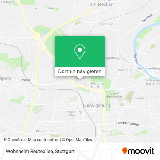 Wohnheim Reuteallee Karte