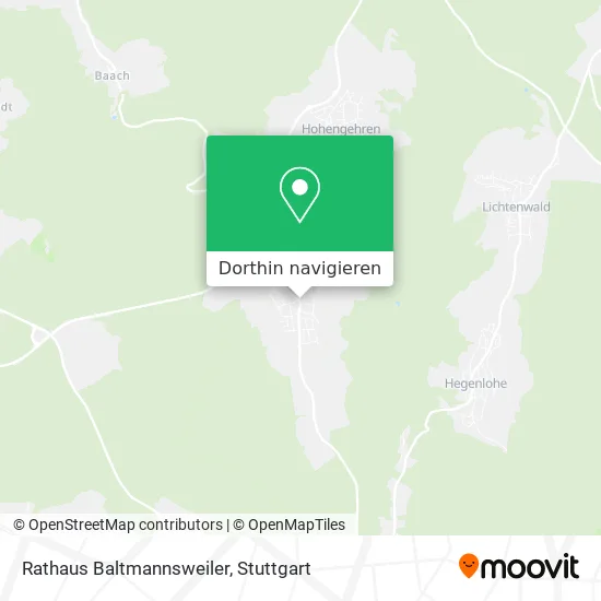 Rathaus Baltmannsweiler Karte