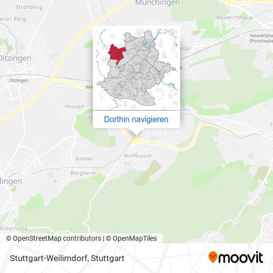 Stuttgart-Weilimdorf Karte