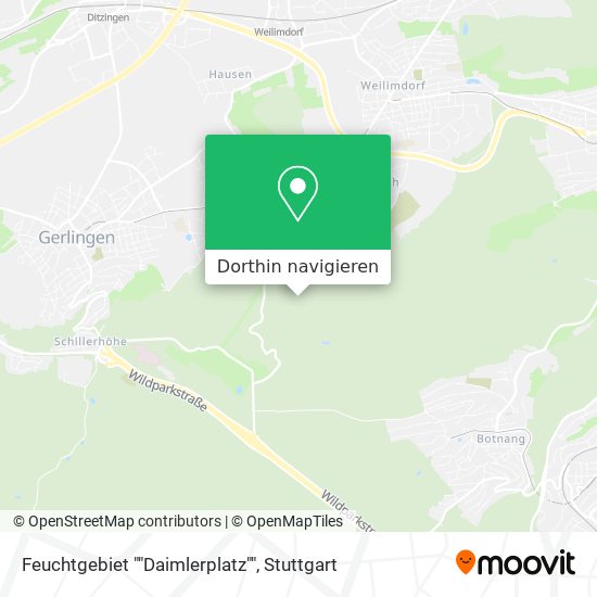 Feuchtgebiet ""Daimlerplatz"" Karte