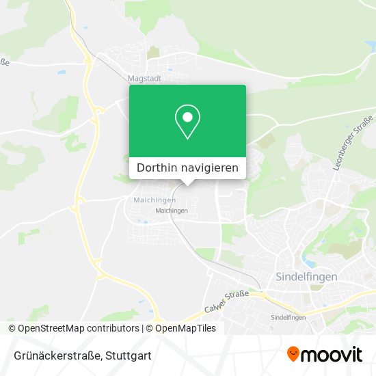 Grünäckerstraße Karte