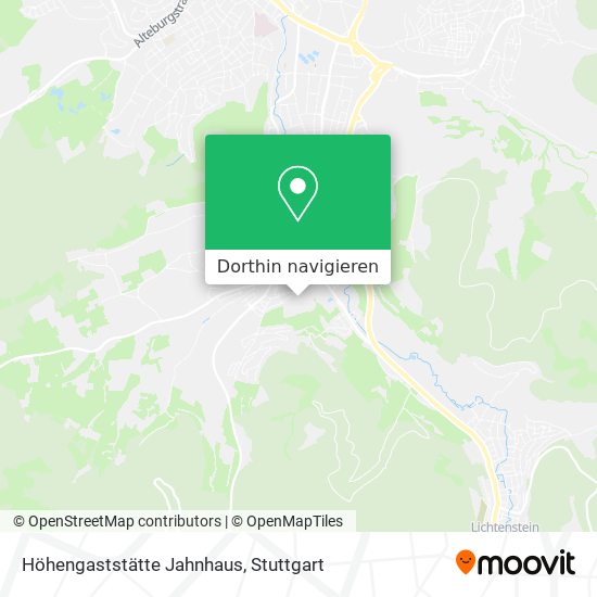 Höhengaststätte Jahnhaus Karte