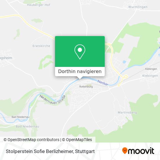 Stolperstein Sofie Berlizheimer Karte