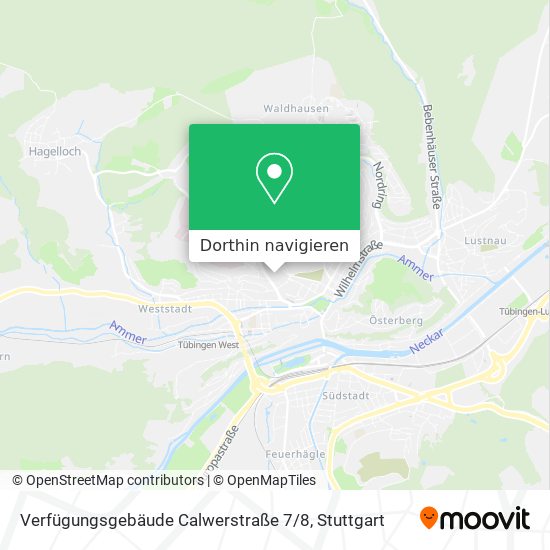 Verfügungsgebäude Calwerstraße 7 / 8 Karte